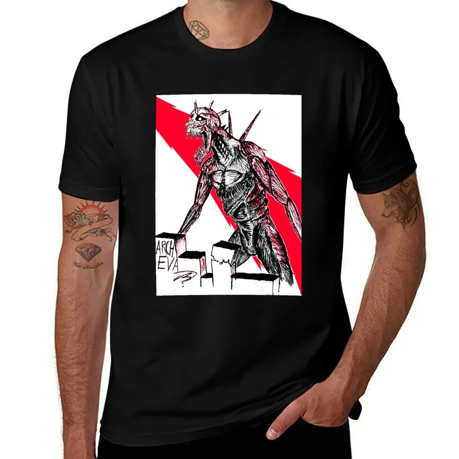 

ARCHEVA #3 (Full Art, White) T-Shirt man t shirts cotton t shirts for man cotton soft man tshirt T-Shirt