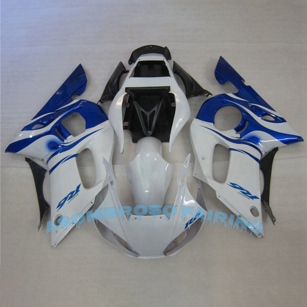 For YAMAHA YZF R6 YZF600 600CC 98-02 Bodywork Blue White Bodykit YZFR6 1998 1999 2000 2001 2002 Road Racing Aftermarkt Fairing