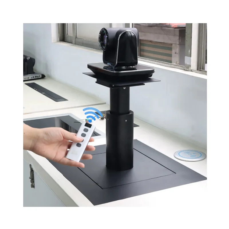 

New Height Adjustable 750mm Motorized Projector Hanger Lifting Camera Mount Table Ceiling Hidden Projector Lift Motorized