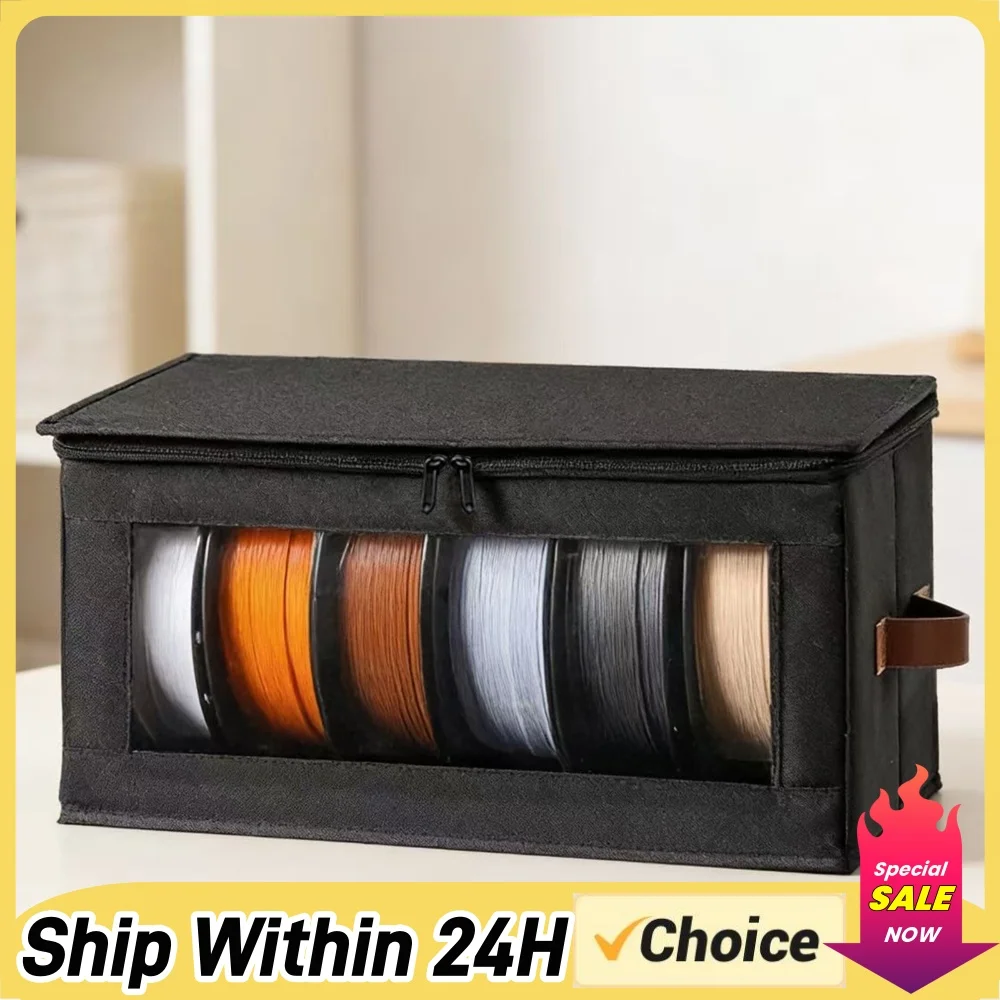 Reusable Filament Container with Desiccants & Transparent Window 3D Filament Storage Containers for Home Office Workshop Studio