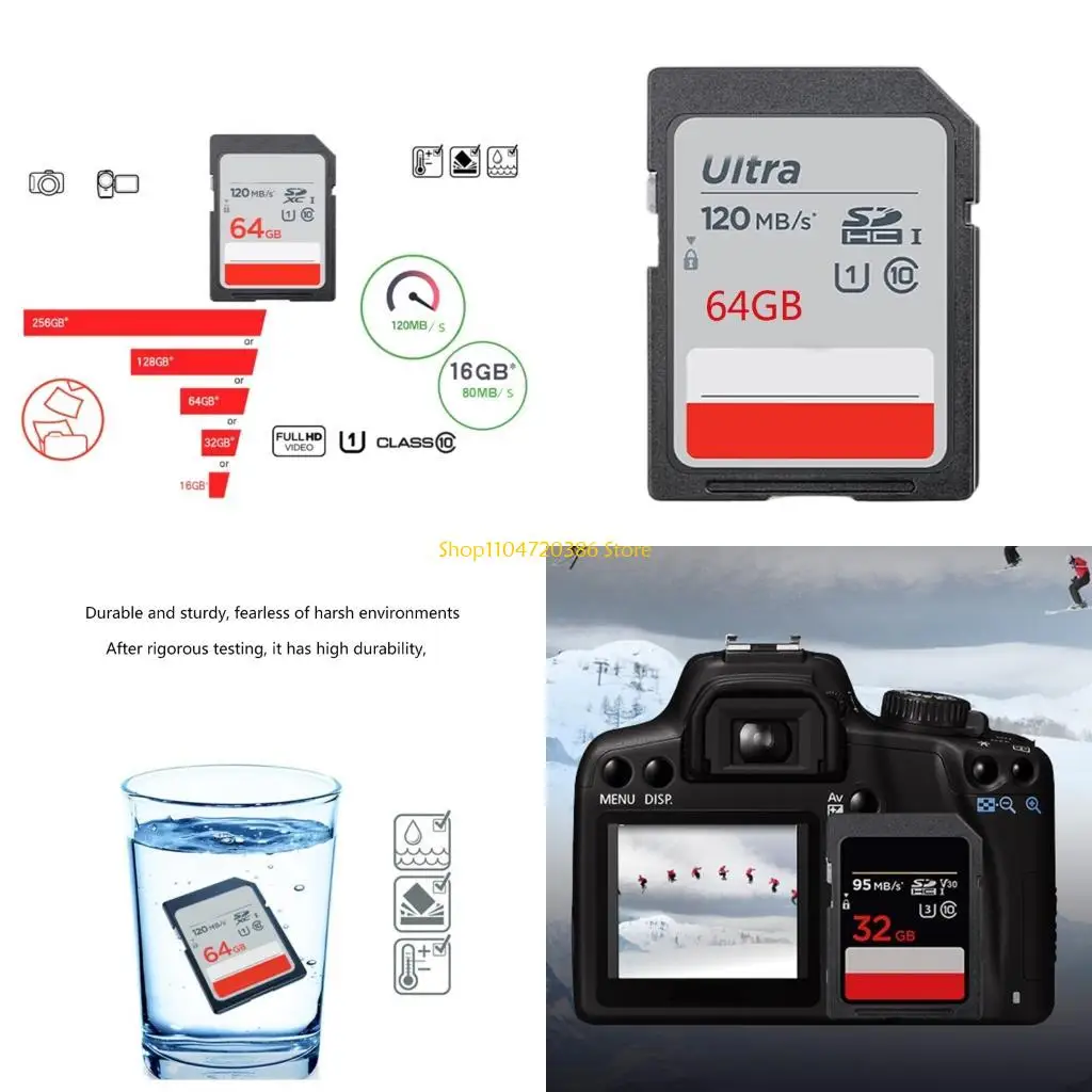 K0EA 16GB 32GB 64GB 128GB SDHC Camera Flash Memory Card for Digital Camera