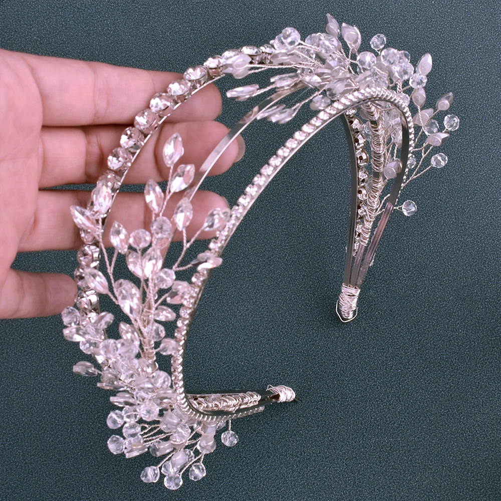 

DZ156 Luxurious Bridal Headband Rhinestone Wedding Hair Accessories Bride Hair Tiaras And Crowns Banquet Exquisite Jewelry