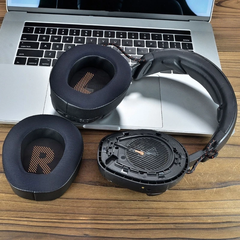 R91A 冷却ジェルイヤーパッド交換用 ゲーミングヘッドセット、ノイズアイソレーションフォーム付きイヤーパッドクッション