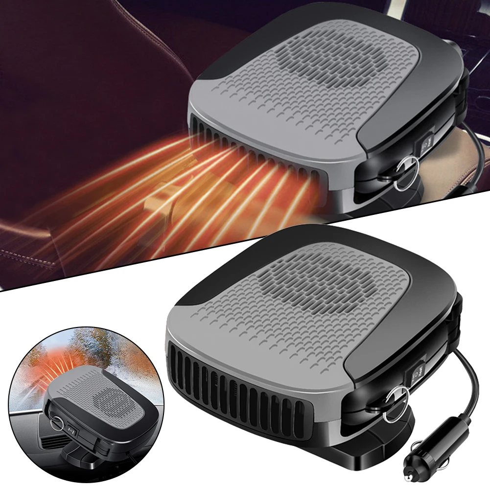 Car Heater 12V 150W Car Windshield Defogger Fast Heating Cooling Fan Car Heater Adjustable Hot And Cold Switch SUVs, Taxis,