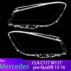 Head Lights Cover For Mercedes-Benz C117 W117 CLA pre-facelift 2013-2016 Housing Front Headlights Lens Shell Glass Lampcover