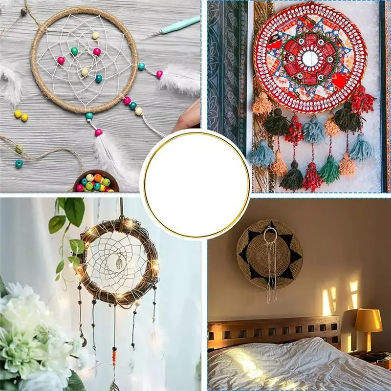 Customer Favorite 20Pcs 4Inch Dream Catcher Rings Metal Crafts Hoops Wreath-Macrame Creations Rings For DIY Crafts