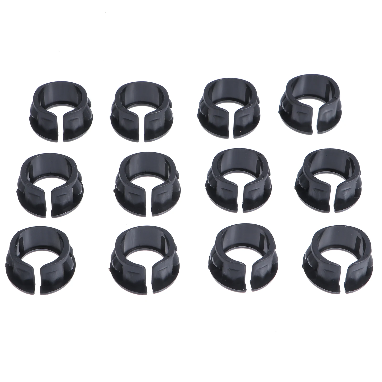

100pcs Nylon Protective Grommet Black Cable Snap Bushing Wear-Resistant Heat-Resisting Corrosion-Resistant Insulation Cable Hose