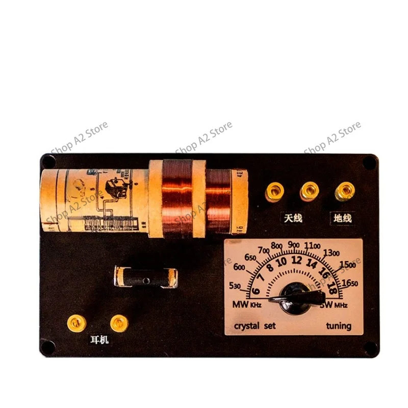 Vintage Analog Receiver DIY AM/FM Radio Kit With Crystal Detector  STEM Projects