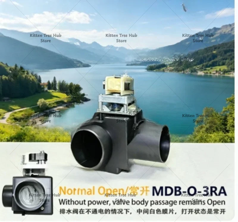 Original  MDB-O-3 Drain Solenoid Valve WH-QD Water Valve V3ED-180 Industrial Washing Machine Spare Part
