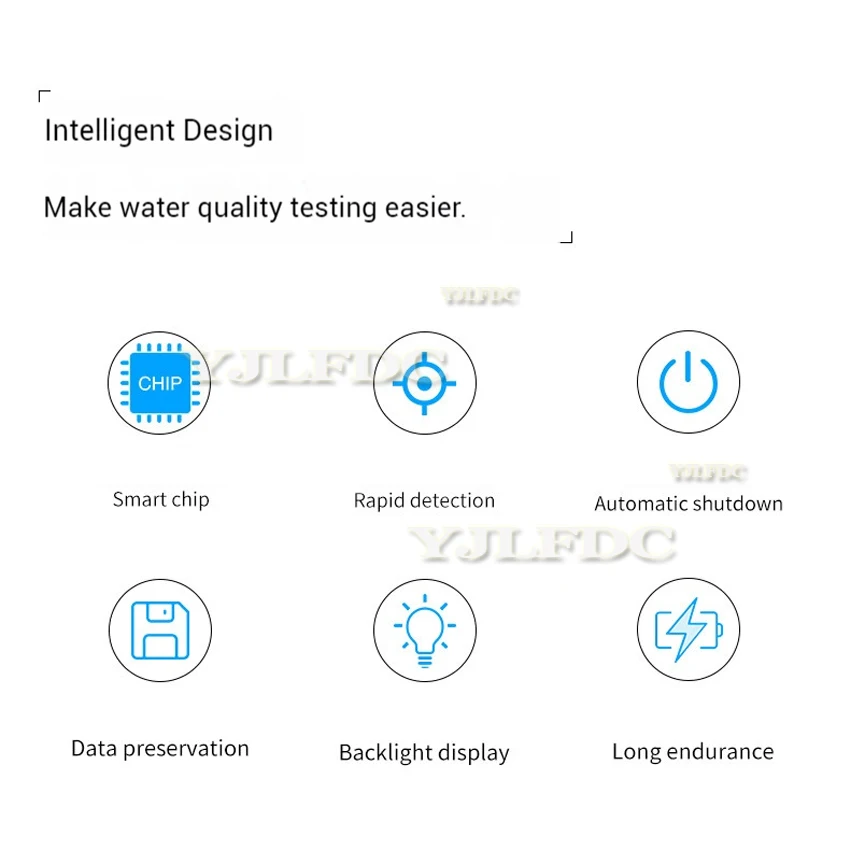 Multiparameter PH/Hydrogen Sulfide/Nitrite/Ammonia Nitrogen/Toxic Ammonia/Residual Chlorine Meter Water Quality Tester 86063