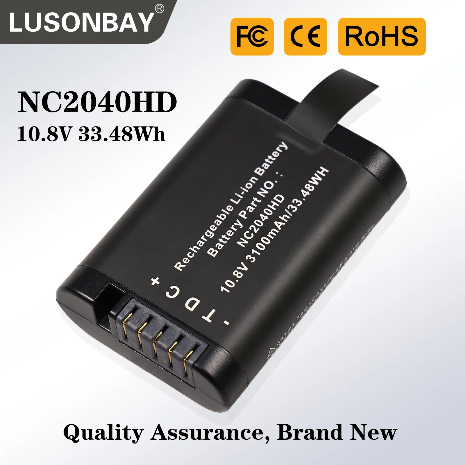 

Аккумулятор LUSONBAY NC2040/NC2040HD для осциллографов Fluke 125B, 102, 202, 50, для спектрометров R&S, для эндоскопов Olympus NX, GX, GT, NC20