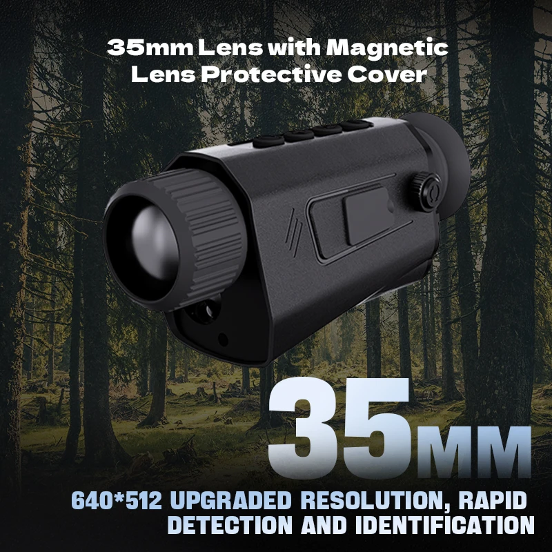 

RD23S-635 Professional 35mm HD Thermal Monocular 8x ZoomRangefinder See Darkness High Aluminum Alloy Durable Outdoor