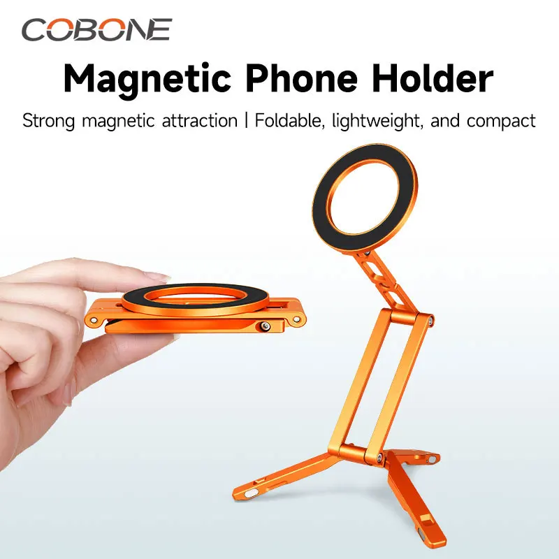COBONE XILETU Holder Foldable Adjustable With Arca-Swiss Cell Stand For Phone Vlog Portable Desktop Smartphone Bracket Magnetic