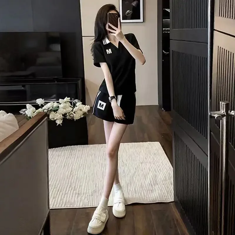 Summer Fashion 2024 New Woman Shorts Sleeve Features Matching Clothing Trend Casual Short Sets for Women 2 Pieces Novelty In Kit