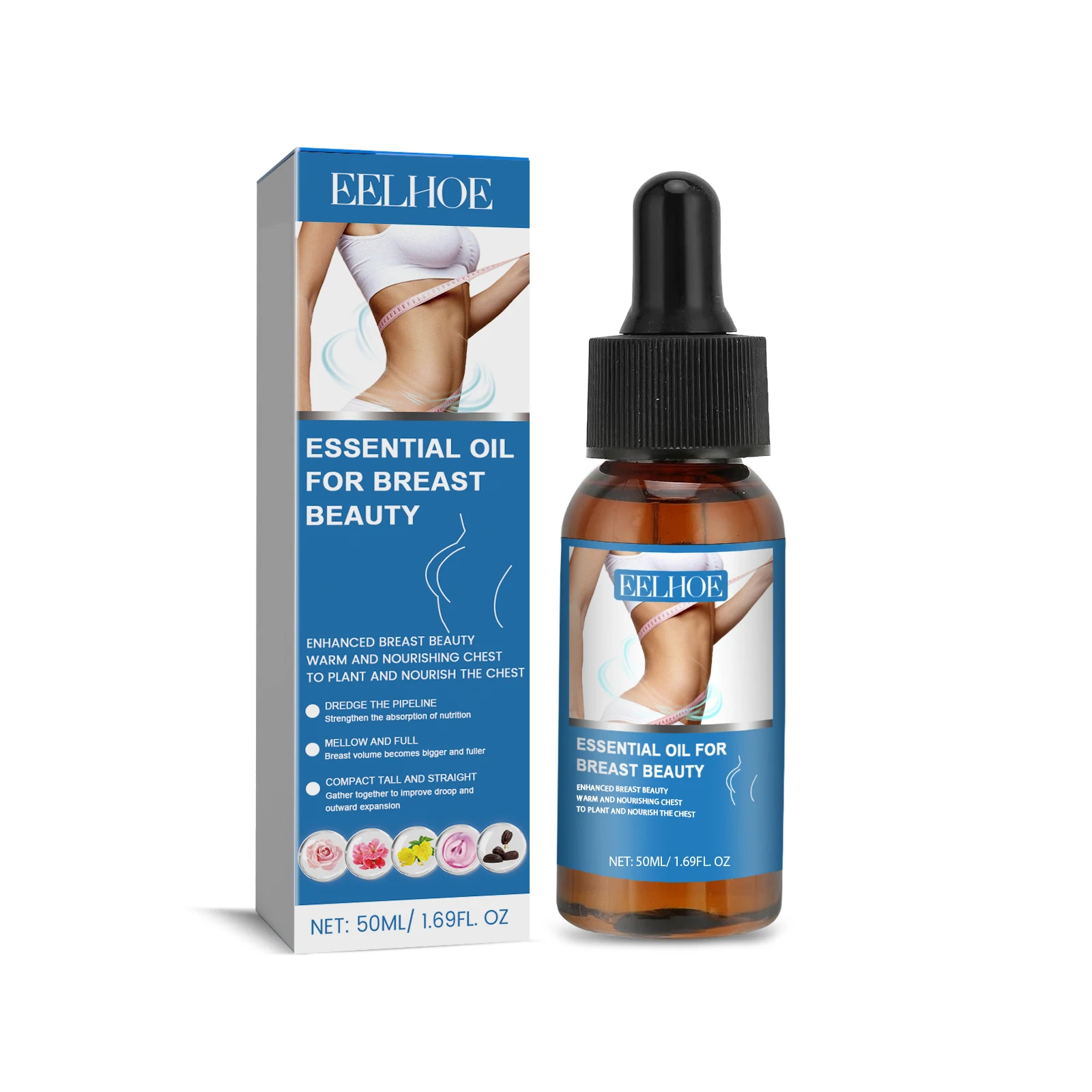 

EELHOE Breast Lift Essential Oil Moisturizes Firming And Firming Breast Massage Treatment Essential Oil 2pcs