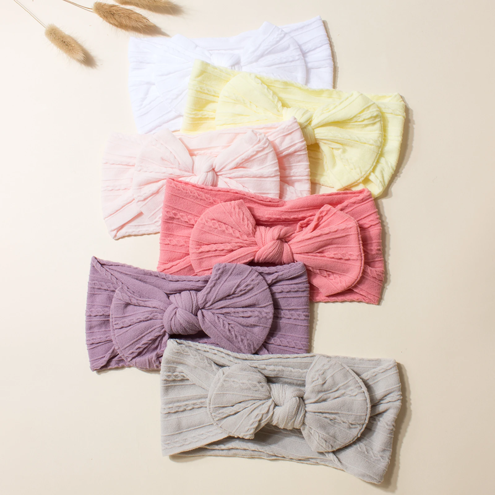 

6-color set butterfly headbands baby nylon children's hair accessories European and American style