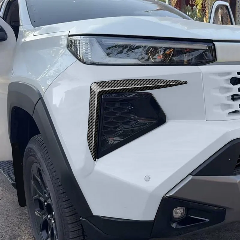 

Carbon Fiber Trim Sticker Car Front Bumper Spoiler Cover Splitter For Toyota Hilux 2026
