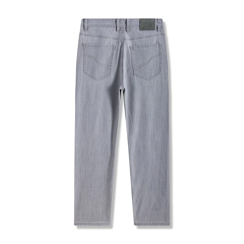 2026 spring and summer new styles men's lyocell jeans Stretch straight business casual men's denim trousers
