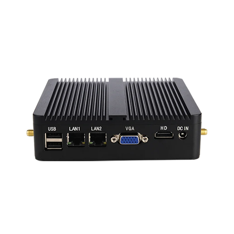 YINGCHI Fanless Micro Industrielle Computer Intel Celeron J4105 J4125 Dual LAN 2 COM Win10 Linux
