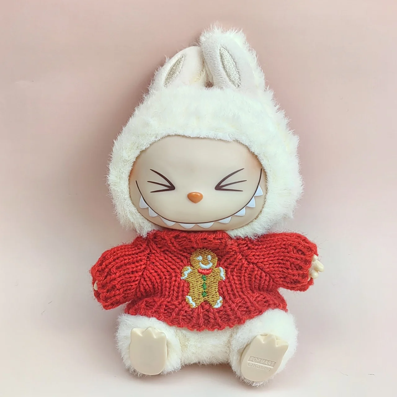 Mini Poppenkleding Outfit Accessoires Voor Labubu Idol V1 V2 Kerst Cookie Man Trui Hoed Nieuwjaar Kleding Cadeau