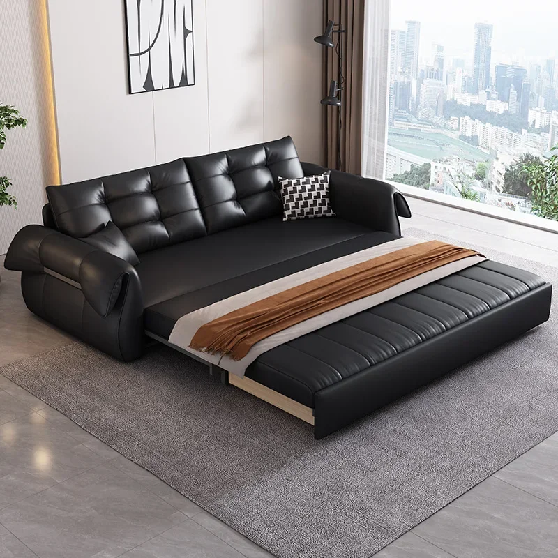 

Office folding sofa bed retro small apartment living room home storage dual-purpose multi-functional sofa