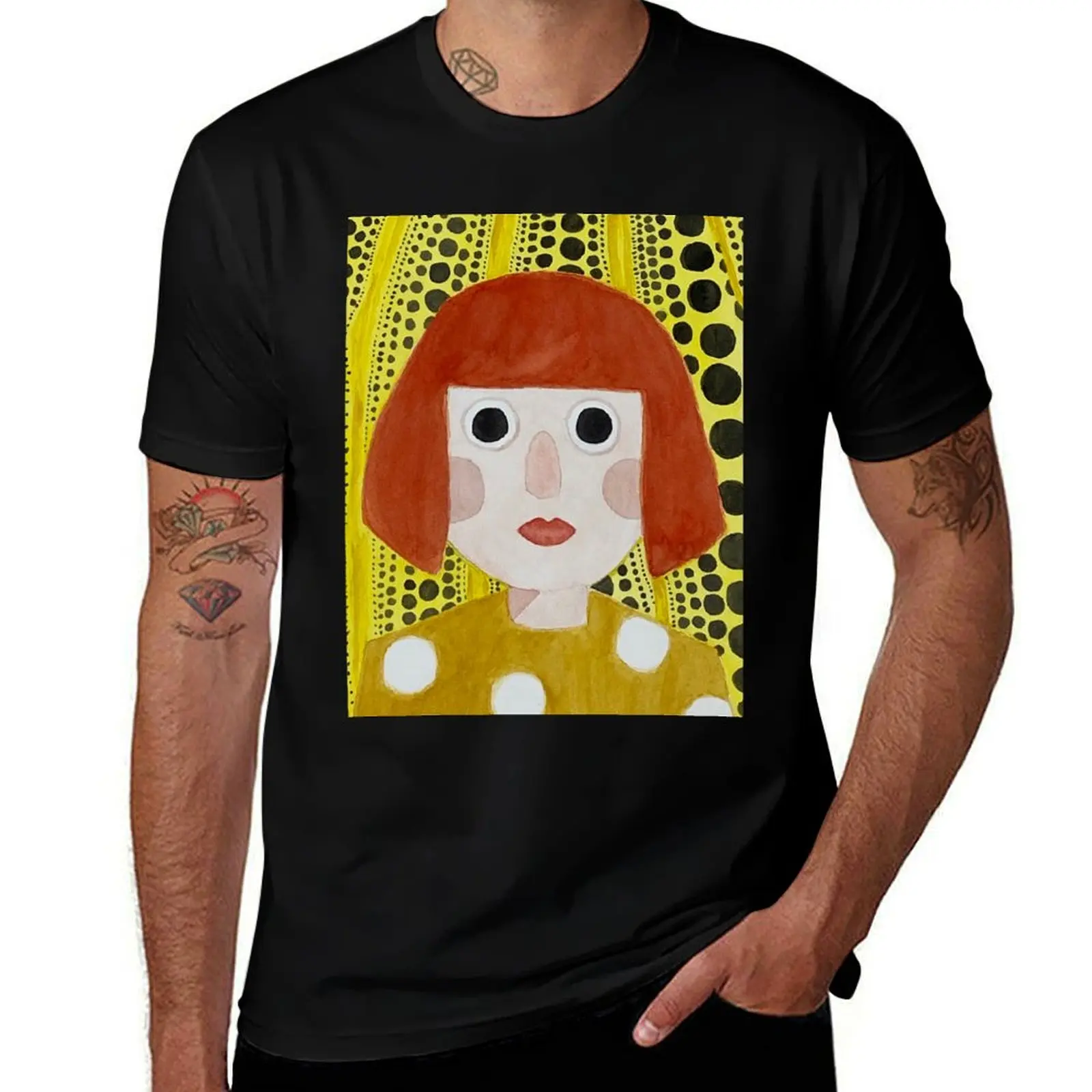 

Little Yayoi Kusama T-Shirt man t shirt graphic t shirt men 100% cotton luxury brand T-Shirt