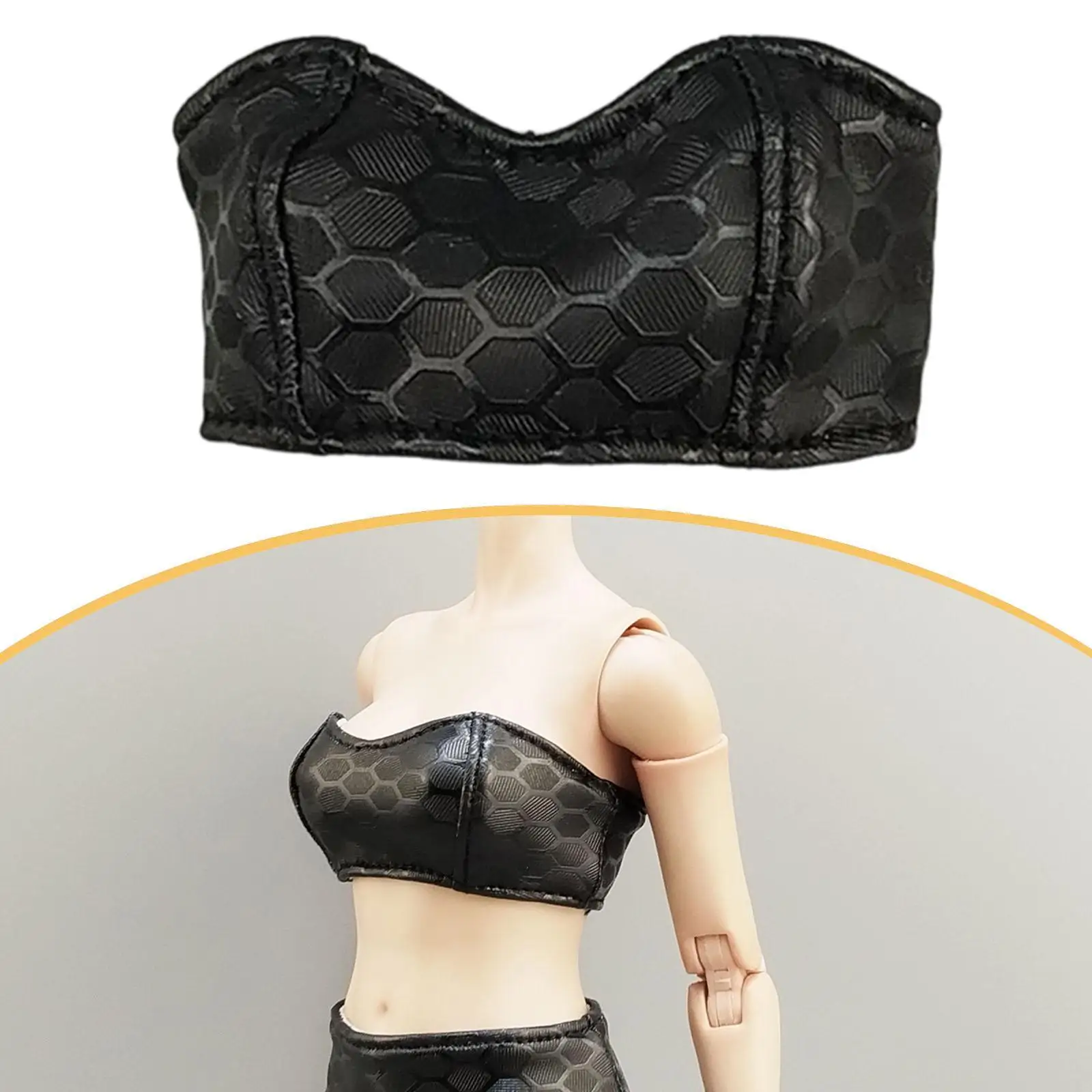 

1:6 Tube Top Basic Crop Top Mini Doll Strapless Bras for 12'' Female Action Figure