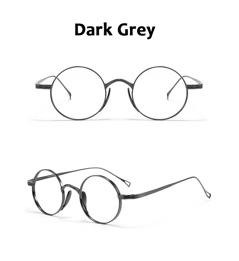 Japanischen Stil Handgemachte Retro Oval Runde Brille Rahmen Männer Reinem Titan Brillen Luxus Blau Licht Beständig Linsen Rahmen – Detail 14