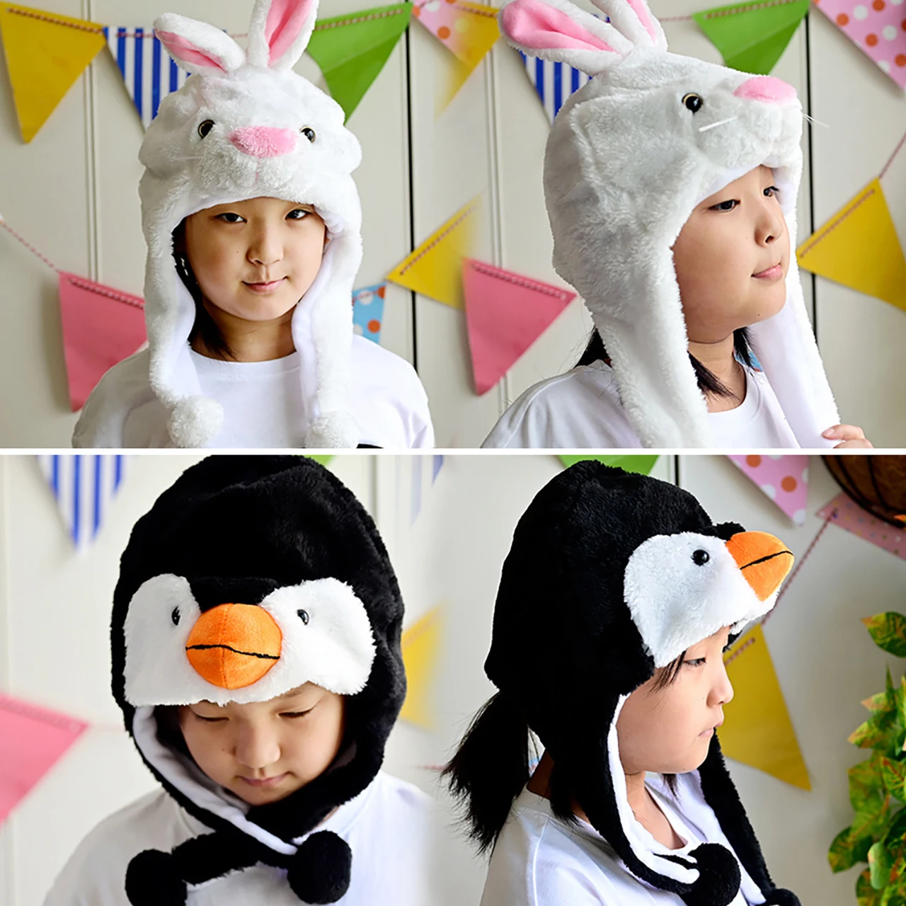 

Плюшевая шапка для защиты ушей с мультяшными животными, зимние теплые детские головные уборы, детские наушники с героями мультфильмов для детей от 2 до 10 лет, милый реквизит для фотосессии для детей