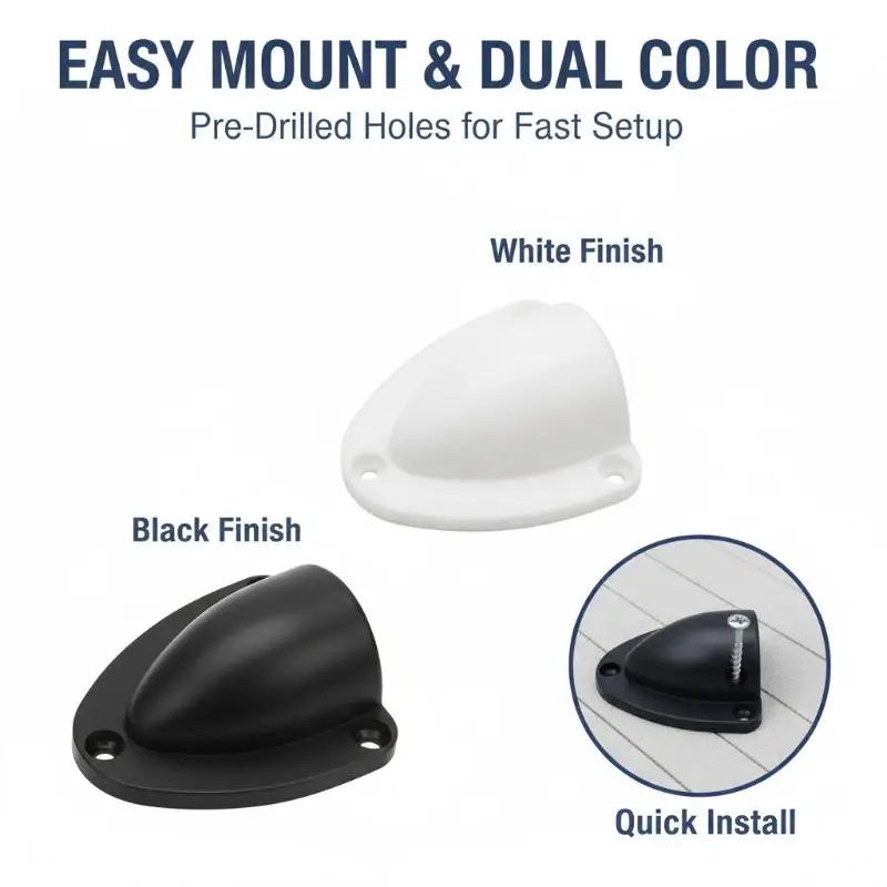 Plastic Clamshell Vent Cover Low Maintenance Durable Vent Cap for Yacht Boat Shed Outdoor Ventilation Use