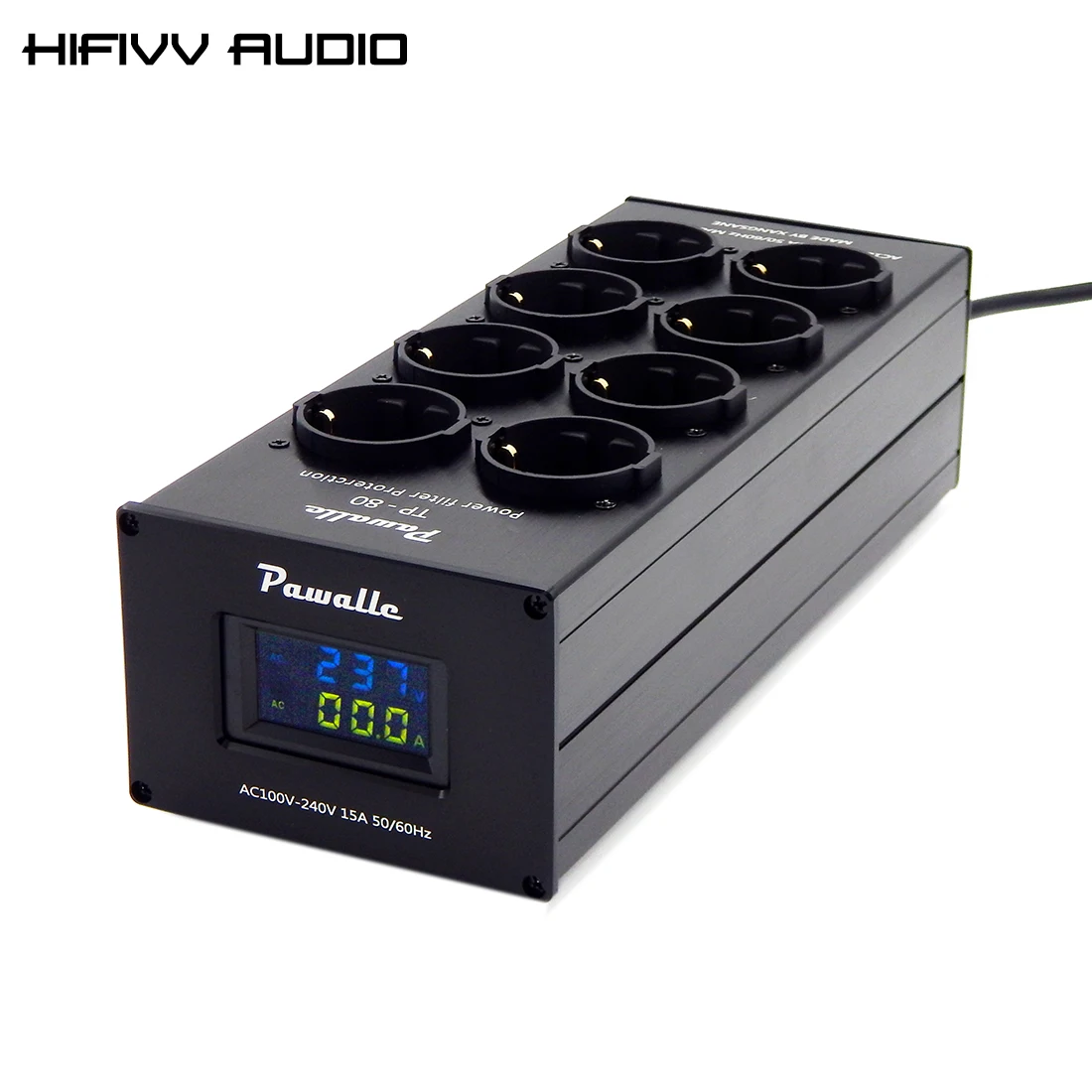 

Pawalle TP80 HIFI Voltage Audio Noise AC Power Filter Amplifier Conditioner Purifier Network Pawalle EU Outlets Alpha industries