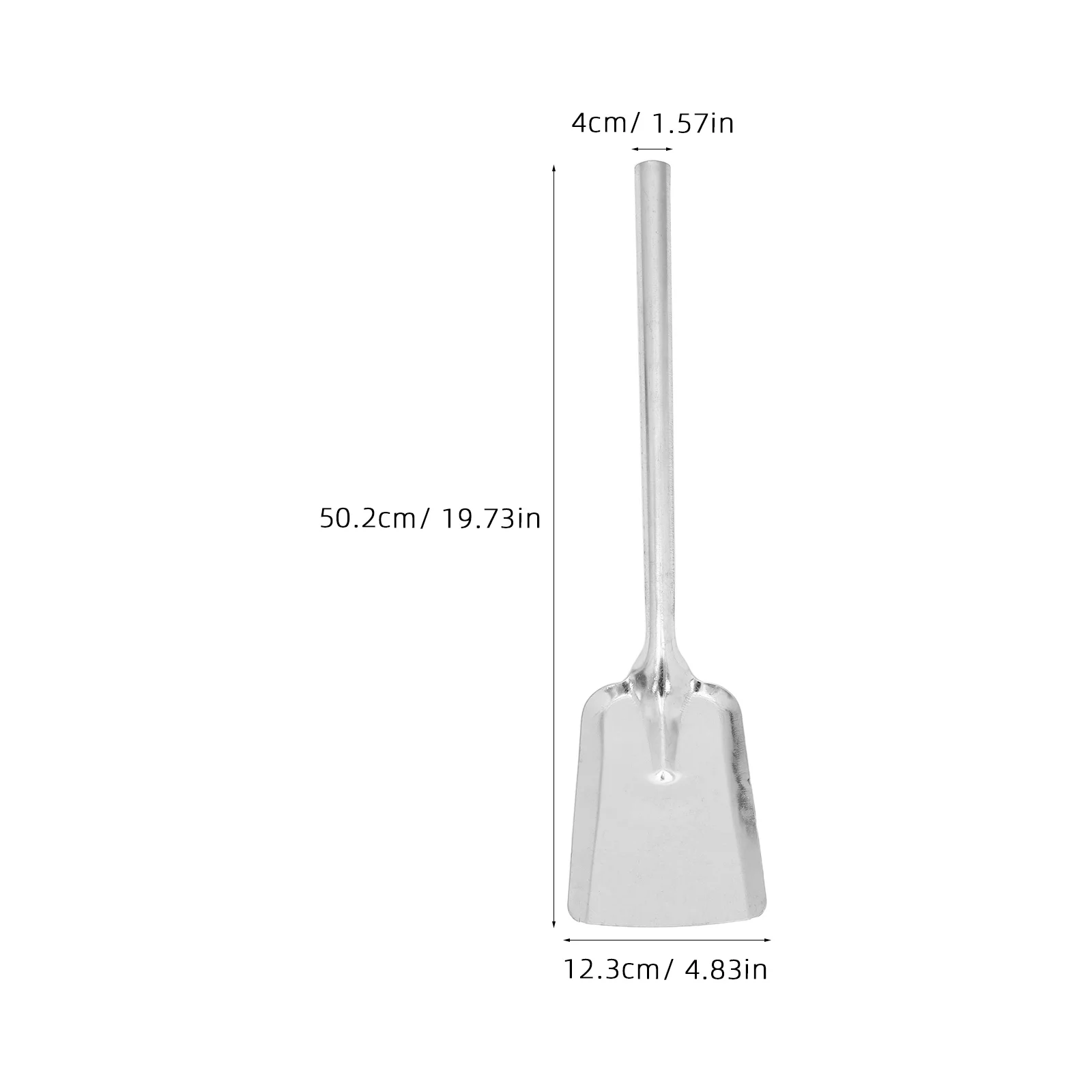 Pá de cinzas para lareira, colher de metal, alta resistência ao calor, aderência ergonômica para lareiras internas, grelhas a carvão, fogões a lenha