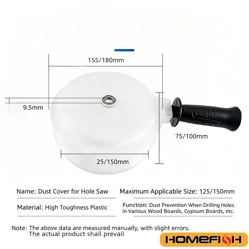 1PC Electric Hammer Drill Dust Collector Cover – Hole Opener Dustproof Cover for Hole Saw Drill Bit, Hand Tool