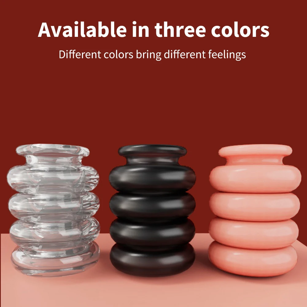 Sex Toy for Men Penis Ring Reusable Male Chasity Cage Scrotum Stretcher Delayed Ejaculation Silicone Cock Ring Penis Enlargement - Image 2