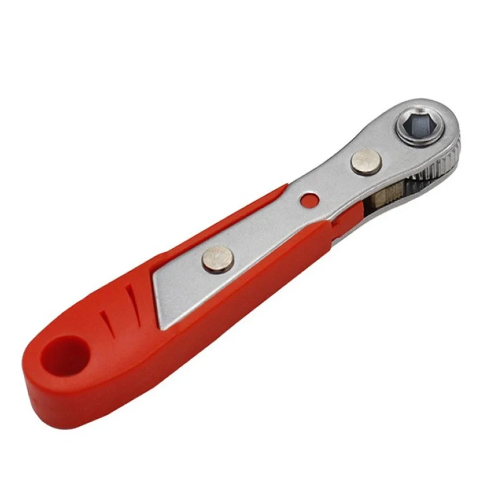 

Automobile Cabinet Ratchet Wrench Screwdriver Set Small Socket Spanner Two-way 1/4 Inch Batch Head Comfortable