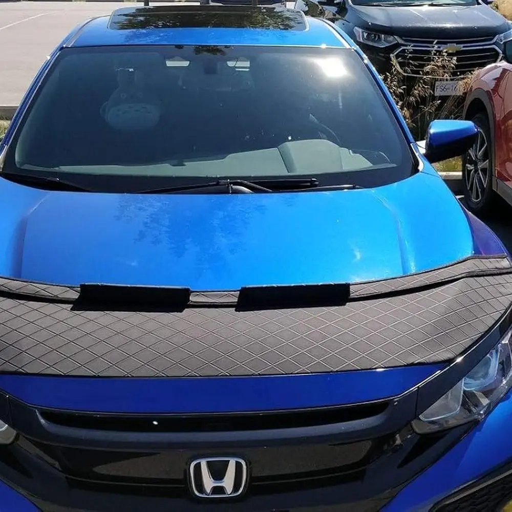 

Маска на капоте с ромбовидной прошивкой для Honda Civic Coupe и седан (2016-2020 гг.)