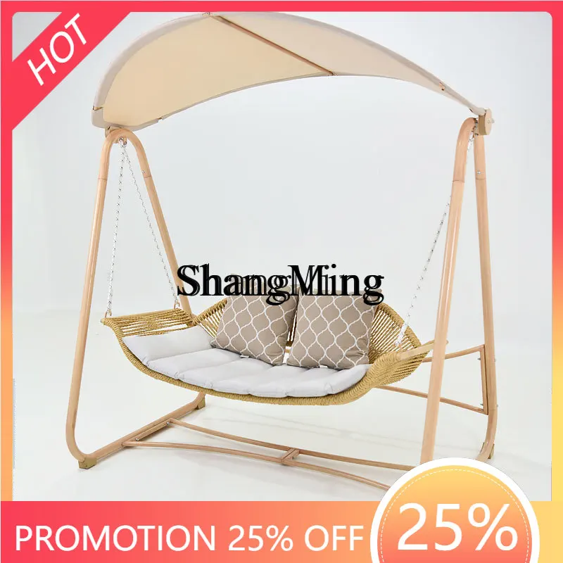 

ZYY exquisite fashion outdoor courtyard outdoor rocking chair double hammock garden Internet celebrity swing chair