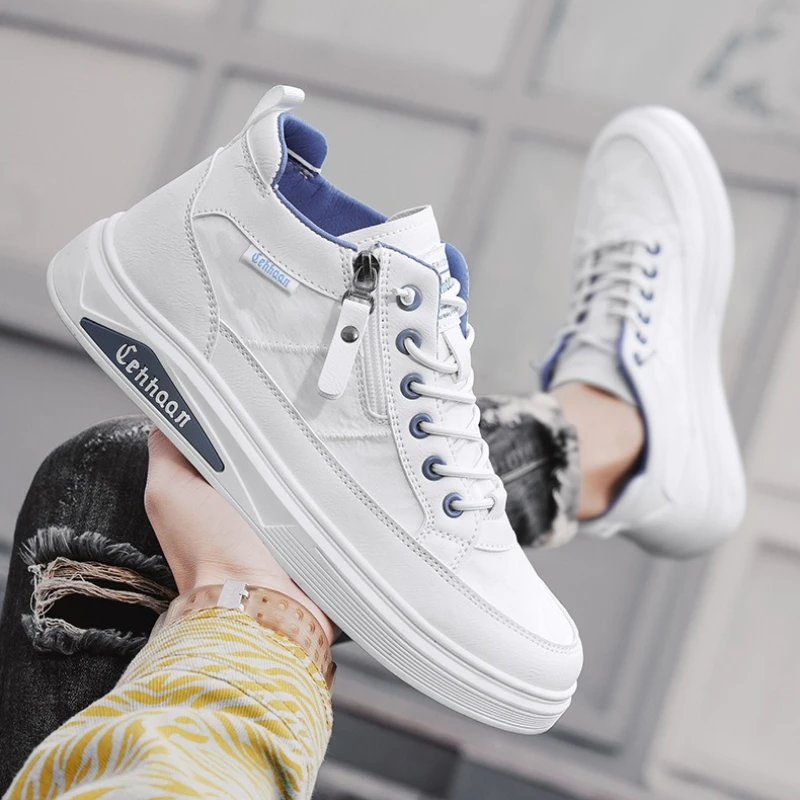 

Высокие модные четырехсезонные стильные модные и модные спортивные туфли Новые прочные повседневные кроссовки средней высоты из ткани для бега