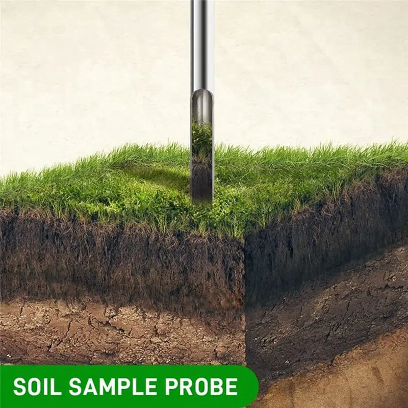 COFA Soil Sample Probe, 12.2 Inches Soil Sampler, Soil Probes for Soil Sampling Plant Care Lawn Garden Farm, 5 Bags & 1 Brush