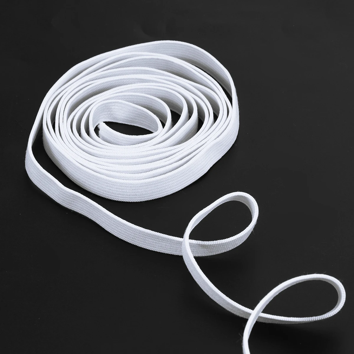 

Eco-Friendly Rubber Band 1/2 Inch Wide High Elasticity Sewing Knit Spool For Waistbands Sleeves Necklines Craft Elastic