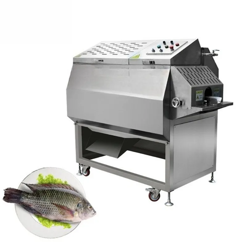 High-efficiency commercial automatic large and small fish fillet cutting machine fish processing equipment