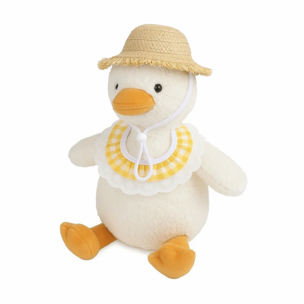 أنيق الإبداعية الشرفة أوزة زي يدويا مضحك الدواجن زي القش دمية قبعة جرو القش قبعة مستلزمات الحيوانات الأليفة