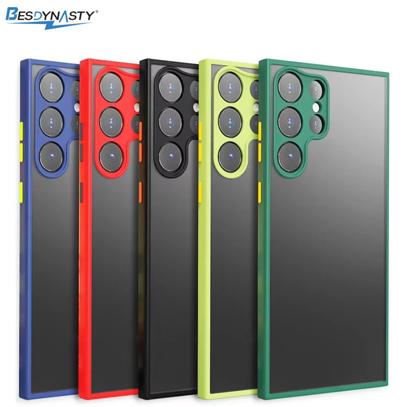 Shockproof Armor Phone Case For Samsung S26 S25 Ultra S24 Plus S23 S22 S20 S21 S25 Edge FE Note 20 Ultra 5G Matte Protect Cover