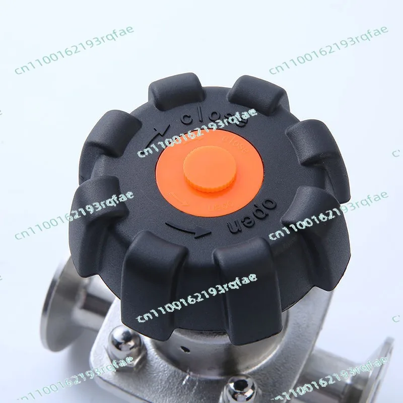 Clamp Weld Quick-Install Manual Straight-Through Chuck Valve  Stainless Steel Sanitary Diaphragm Valve