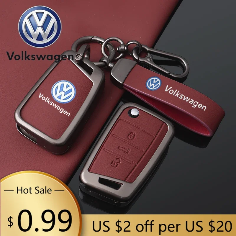 

Металлический чехол для ключей автомобиля VW Volkswagen Jetta MK5 Golf, защитный чехол для ключей Volkswagen VW Tiguan MK2 Golf 7 MK7 T-Cross T-