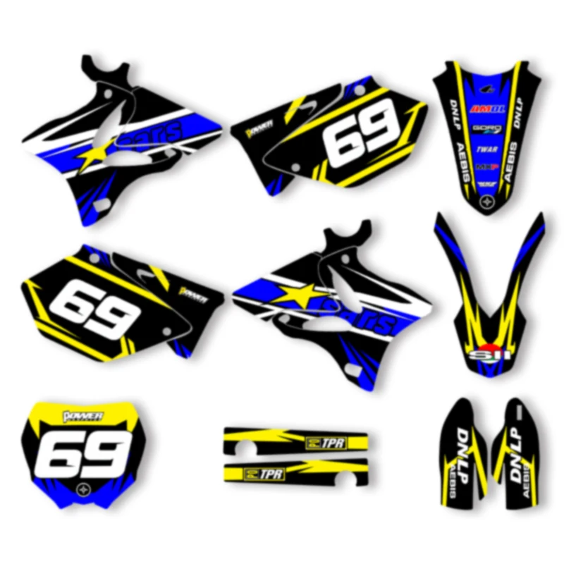 

Специальная мотоциклетная графическая фоновая наклейка SPACE для YAMAHA YZ125 250 2002 2003 2004 2005 2006 2007 2008-2014, комплекты наклеек 018