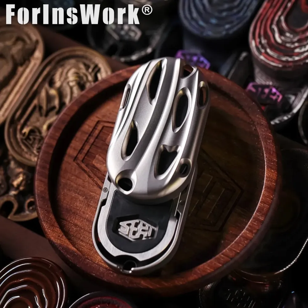 SEKI Lag Magnetic Feedback Push Slider Stainless Steel Sandblasting Black Plating Magnetic Toys Metal Fidgets Toys