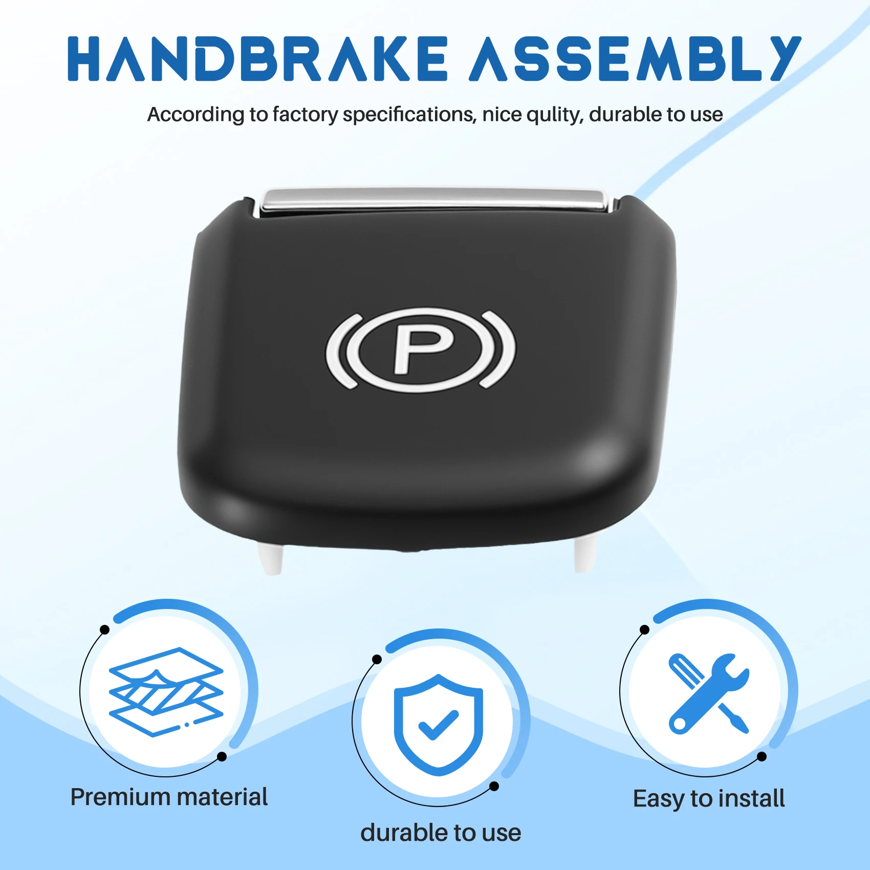 Auto P Button Cap Electronic Handbrake Assembly Parking Brake Switch Cover For Ghibli 2018-2024-Y79A