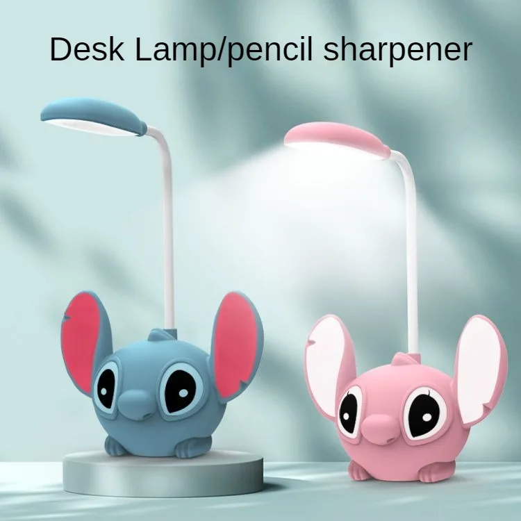 Lilo & Stitch night light Disney cartoon reading table lamp Stitch lampada da tavolo per camera da letto lampada da tavolo per studio regali per