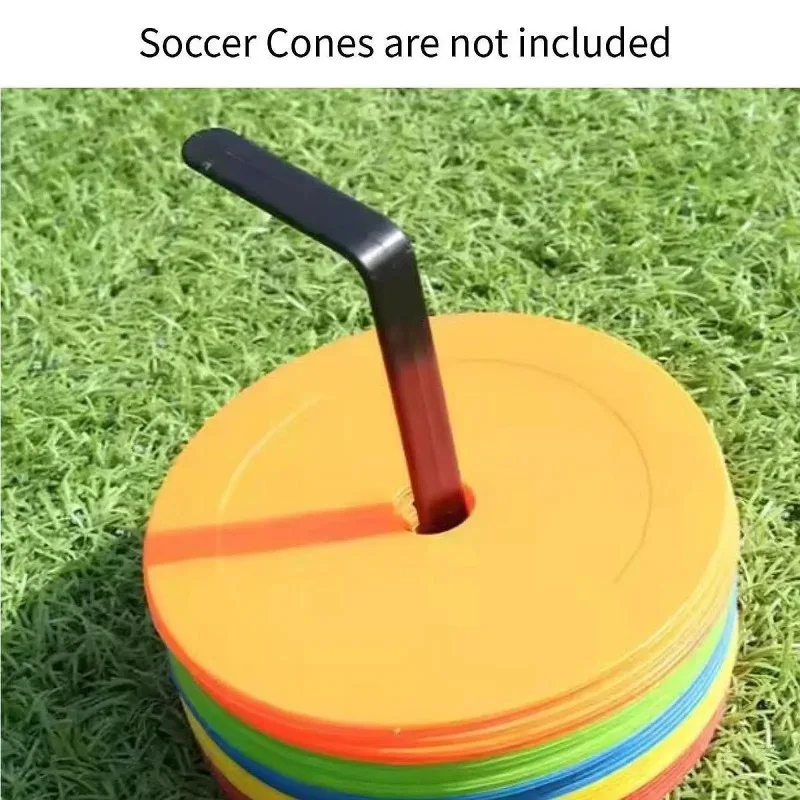 1 قطعة حامل مخروط كرة القدم الصحن الناقل رد الفعل التدريب القرص الرف ملعب كرة القدم مخروط علامات حامل لممارسة البيسبول الاطفال #5